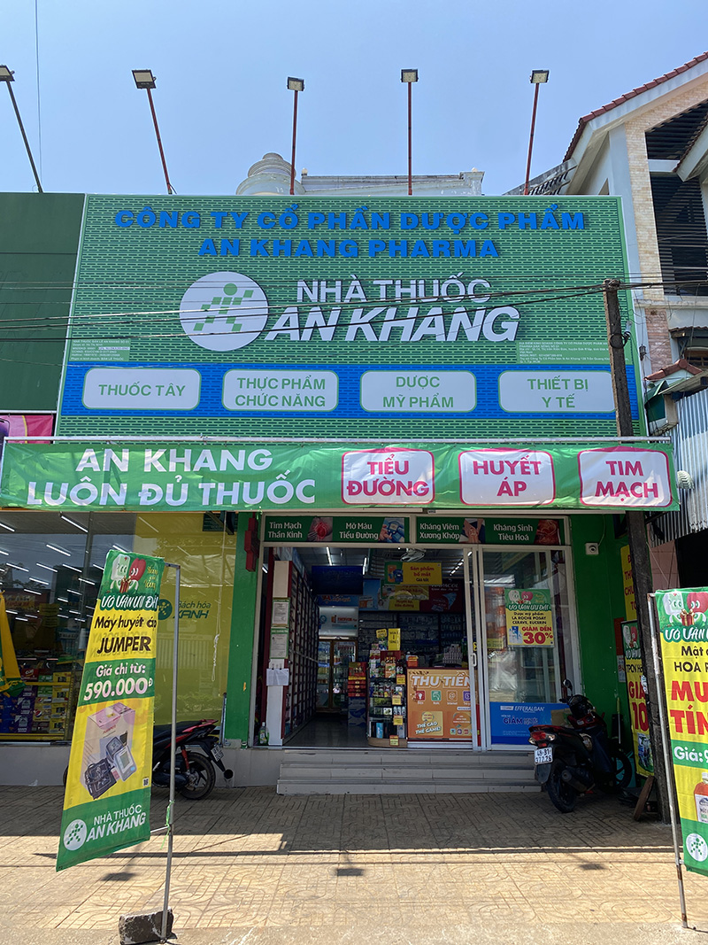 Nhà thuốc An Khang tại Đường Quốc lộ 14 (Ngay Bách hóa XANH Chợ Kiến Đức 100m), Xã Kiến Đức, Tỉnh Lâm Đồng, Việt Nam